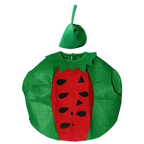 Geardeangloow Kinder-Wassermelonen-Anzug für Kindertag, Party, Kostüm, Obst-Verkleidung, Kinder-Wassermelone Geardeangloow Kinder-Wassermelonen-Anzug für Kindertag, Party, Kostüm, Obst-Verkleidung, Kinder-Wassermelone von Geardeangloow