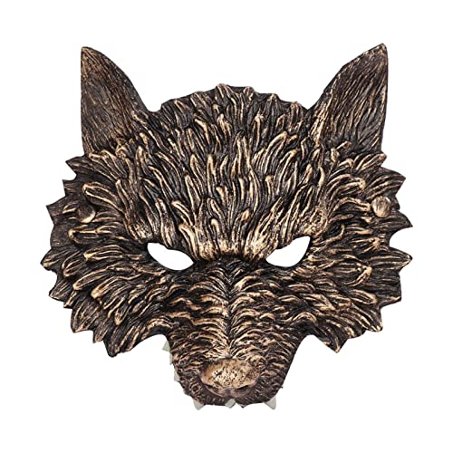 Geardeangloow Lustige Wolfsmasken Neuheit Horror für Weihnachten Verkleidung Partys Party Braun Geardeangloow Lustige Wolfsmasken Neuheit Horror für Weihnachten Verkleidung Partys Party Braun von Geardeangloow