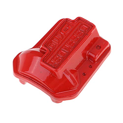 Geardeangloow Metal Defender D110 Diff-Abdeckung für TRX4 Trx-4 1/10 RC Crawler, Rot von Geardeangloow