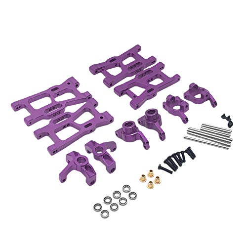 Geardeangloow Metal Upgrades Parts Kit WLtoys 144001 124018 124019 Ersatz Lila von Geardeangloow