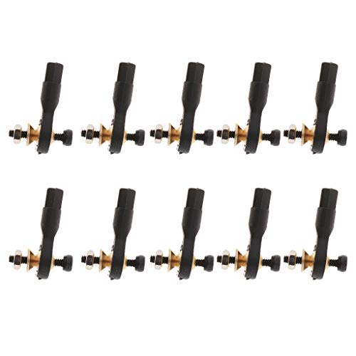 Geardeangloow Nylon Link Rod End Joint Kugelkopfhalter Schnalle mit Schrauben 10 Stück A Style 1 von Geardeangloow