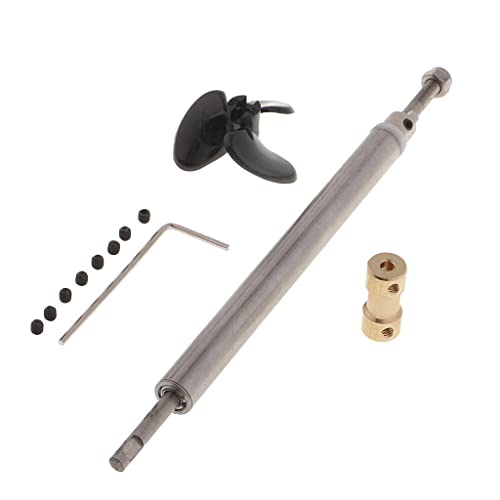 Geardeangloow RC Boot Schiff Modellteile Antriebswelle, Kupplung, Propeller, Hülse, Dichtung, 3 mm Geardeangloow RC Boot Schiff Modellteile Antriebswelle, Kupplung, Propeller, Hülse, Dichtung, 3 mm von Geardeangloow