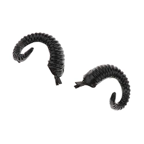 Geardeangloow Ram Horns Cosplay Stirnband Schaf, Ziege Faun Horn Ohren Verkleidung Kostüm von Geardeangloow