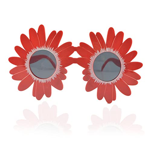 Geardeangloow Sonnenblumen-Sonnenbrille für Jungen und Mädchen, UV400-Schutz, Rot, 16 x 13 cm Geardeangloow Sonnenblumen-Sonnenbrille für Jungen und Mädchen, UV400-Schutz, Rot, 16 x 13 cm von Geardeangloow