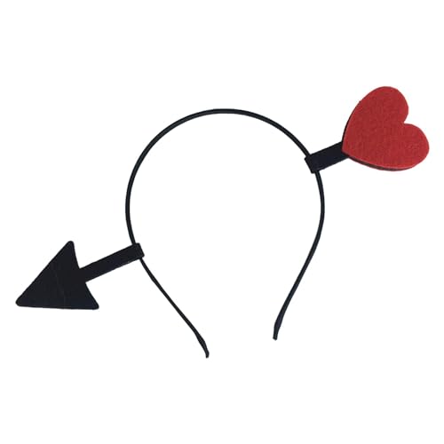Herz-Stirnband, Valentinstagsdekoration, für Bühnenauftritte, Verkleidungen, Erwachsene, 1 rotes Herz von Geardeangloow