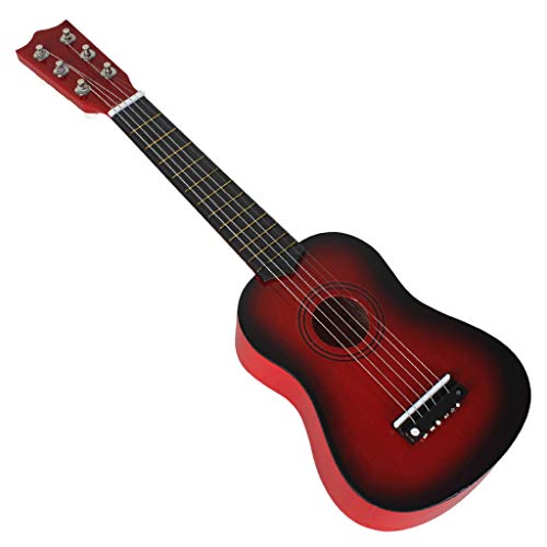 Mini Akustikgitarre, 53,3 cm, 6 Saiten, Musikinstrument, Geschenk, Rot Mini Akustikgitarre, 53,3 cm, 6 Saiten, Musikinstrument, Geschenk, Rot von Geardeangloow