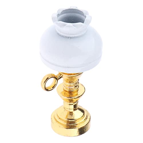 Miniatur-Schreibtischlampe Tischlampe Modell für 1/12 Puppenhaus Lebensszene Dekor, Stil 2 von Geardeangloow