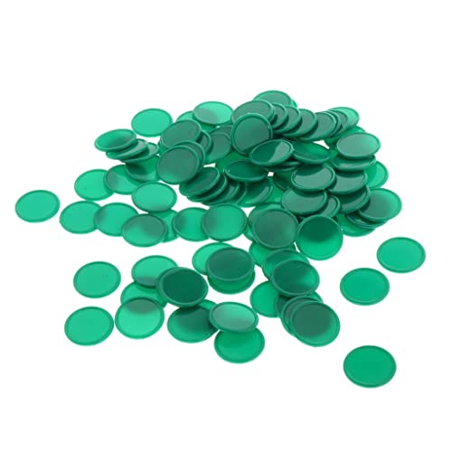 Münzchip aus Kunststoff, 25 mm, 100 Barrels pro Fass, konkave Kante, Grün, 2,5 cm Münzchip aus Kunststoff, 25 mm, 100 Barrels pro Fass, konkave Kante, Grün, 2,5 cm von Geardeangloow