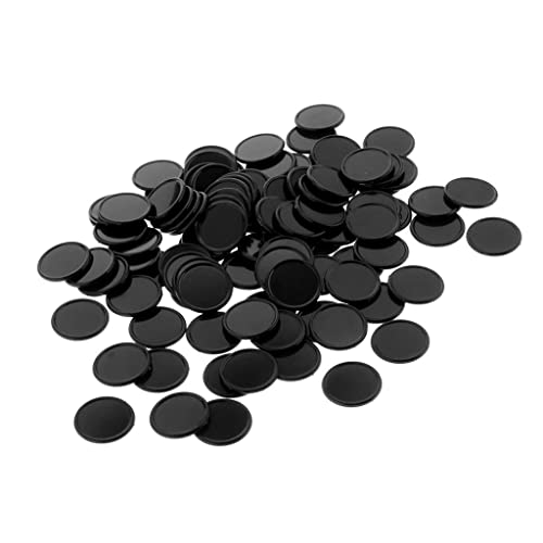 Münzchip aus Kunststoff, 25 mm, 100 Barrels pro Fass, konkave Kante, Schwarz, 2,5 cm Münzchip aus Kunststoff, 25 mm, 100 Barrels pro Fass, konkave Kante, Schwarz, 2,5 cm von Geardeangloow