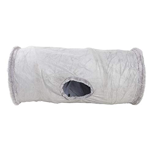 Pop-Up-Tunnel für Katzen, zusammenklappbar, 2 Anschlüsse, Aktivitätsspielzeug, Größe S, Grau Pop-Up-Tunnel für Katzen, zusammenklappbar, 2 Anschlüsse, Aktivitätsspielzeug, Größe S, Grau von Geardeangloow