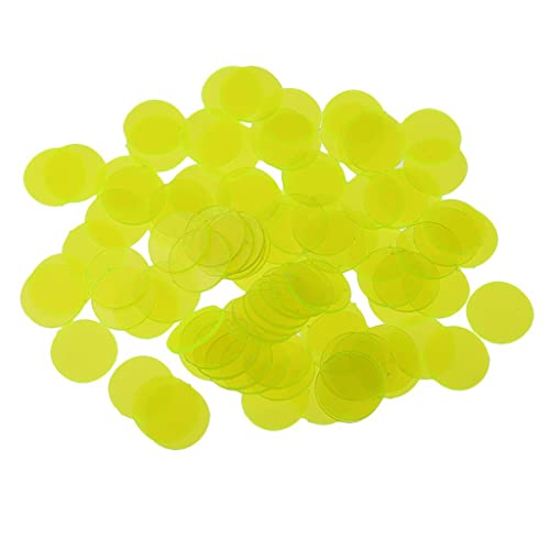 Professionelles Bingo-Spiel, transparente Farbzähler, Kunststoff-Marker, Gelb, 1,5 x 1,5 cm Professionelles Bingo-Spiel, transparente Farbzähler, Kunststoff-Marker, Gelb, 1,5 x 1,5 cm von Geardeangloow