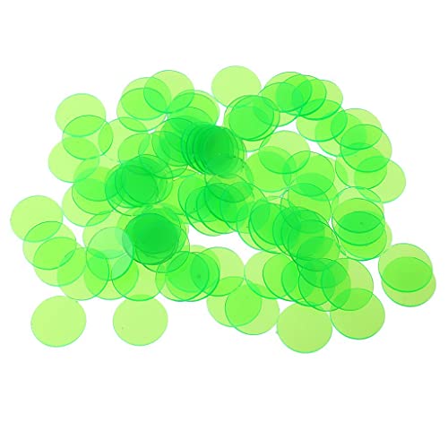 Professionelles Bingo-Spiel, transparente Farbzähler, Kunststoff-Marker, Grün, 1,5 x 1,5 cm Professionelles Bingo-Spiel, transparente Farbzähler, Kunststoff-Marker, Grün, 1,5 x 1,5 cm von Geardeangloow