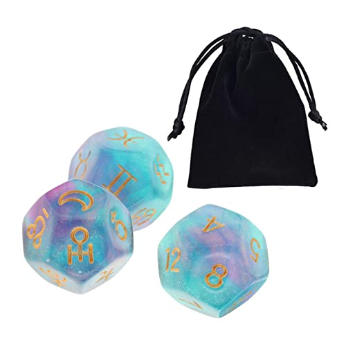 Sternbild-Würfel aus Acryl, astrologische Würfel, für Geschenke, Stil A, 3 Stück Sternbild-Würfel aus Acryl, astrologische Würfel, für Geschenke, Stil A, 3 Stück von Geardeangloow