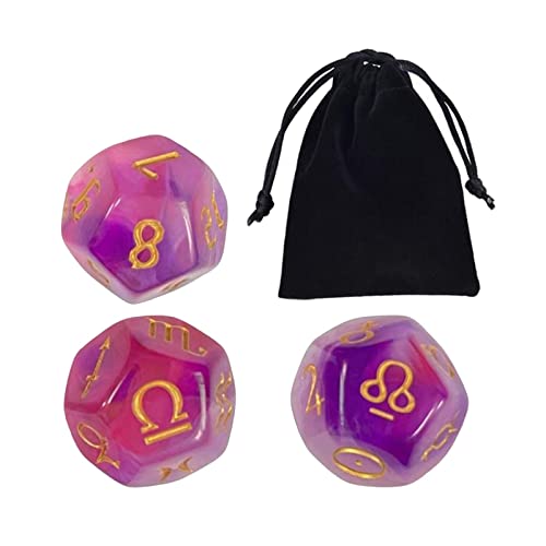 Sternbild-Würfel aus Acryl, astrologische Würfel, für Geschenke, Stil G, 3 Stück Sternbild-Würfel aus Acryl, astrologische Würfel, für Geschenke, Stil G, 3 Stück von Geardeangloow