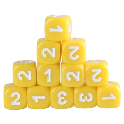 13mm Sechs Sided Dices Acryl Spiel Klassenzimmer Farbenfrohe Unterricht Bildungszählspielzeug Math Learning Tool Mathematik Lernen Ziehen von Geavonyg