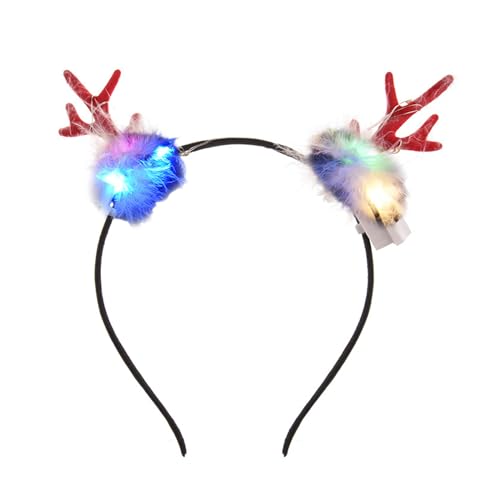 Geavonyg Rentierstirnbänder Weihnachtshaarbänder Cosplay Hair Hoop Festival Party Haar Accessoire Für Mädchen LED LAGE UP Halloween Geavonyg Rentierstirnbänder Weihnachtshaarbänder Cosplay Hair Hoop Festival Party Haar Accessoire Für Mädchen LED LAGE UP Halloween von Geavonyg