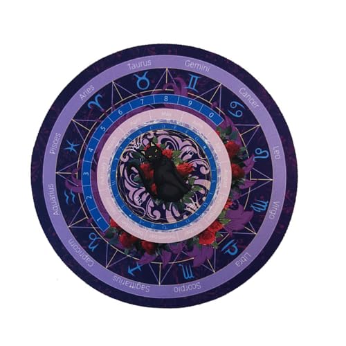 Geavonyg Wahrsagerige Pad Matte Gummi Kristall Wünschelkette Für Spielen des Tischspiels Für Tabletop Brettspiele von Geavonyg