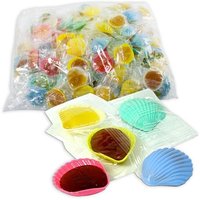 100 süße Schleckmuscheln, je 10g, verschiedene Farben, schön fruchtig 100 süße Schleckmuscheln, je 10g, verschiedene Farben, schön fruchtig von Geburtstagsfee
