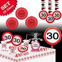 30. Geburtstag Mottoset für 16 Gäste, 100-tlg 30. Geburtstag Mottoset für 16 Gäste, 100-tlg von Geburtstagsfee