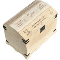 Baby Erinnerungs Holztruhe Kiste Box mit Gravur Geburtsdaten, XXL Groß Baby Erinnerungs Holztruhe Kiste Box mit Gravur Geburtsdaten, XXL Groß von Geburtstagsfee
