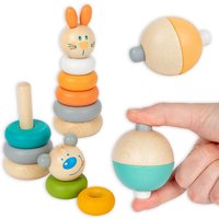 Baby Geschenkeset, 2-teilig, Holzspielzeug für Kinder Baby Geschenkeset, 2-teilig, Holzspielzeug für Kinder von Geburtstagsfee