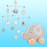 Baby Spielset "Kleiner Elefant", 2-teilig Baby Spielset "Kleiner Elefant", 2-teilig von Geburtstagsfee