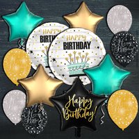 Ballongas-Set, Happy Birthday Geburtstagstorte, 30er Heliumflasche + Ballons Ballongas-Set, Happy Birthday Geburtstagstorte, 30er Heliumflasche + Ballons von Geburtstagsfee