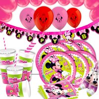 Basic Tisch- und Raumdekoset Minnie Maus, 83-tlg. Basic Tisch- und Raumdekoset Minnie Maus, 83-tlg. von Geburtstagsfee