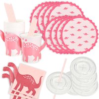 Basicset Dinosaurier in pink, 50-teilig für 8 Kids Basicset Dinosaurier in pink, 50-teilig für 8 Kids von Geburtstagsfee