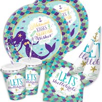 Basicset "Mermaid" für 8 Kids, 50-tlg. von Geburtstagsfee
