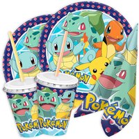 Basicset "Pokemon" für 8 Kids, 50-tlg. von Geburtstagsfee