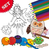 Bastelset Gelenkfiguren + Stifte, für Mädchen Bastelset Gelenkfiguren + Stifte, für Mädchen von Geburtstagsfee