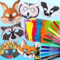 Bastelset "Waldtier-Masken", für 6 Kids Bastelset "Waldtier-Masken", für 6 Kids von Geburtstagsfee