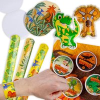 Dinosaurier Mitgebselset, 32-teilig, für 8 Kids Dinosaurier Mitgebselset, 32-teilig, für 8 Kids von Geburtstagsfee