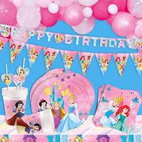 Disney Princess Mottopartyset XL, 118-teilig, Dekoration für Kids von Geburtstagsfee