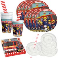 Feuerwehrmann Sam Basic Set, 50-teilig für 8 Kinder Feuerwehrmann Sam Basic Set, 50-teilig für 8 Kinder von Geburtstagsfee