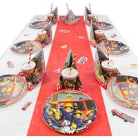 Feuerwehrmann Sam XL Tischset für 16 Kinder, 109-teilig Feuerwehrmann Sam XL Tischset für 16 Kinder, 109-teilig von Geburtstagsfee