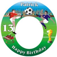 Fußball Bild für Fototorte mit Foto, Name, Alter – rund, Z22 Fußball Bild für Fototorte mit Foto, Name, Alter – rund, Z22 von Geburtstagsfee