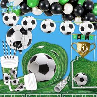 Fußball - Mottopartyset XL, 104-teilig Fußball - Mottopartyset XL, 104-teilig von Geburtstagsfee