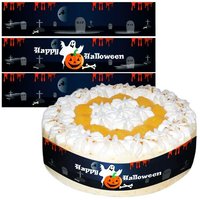 Halloween Tortenband, Zuckerguss mit "Happy Halloween", essbar Halloween Tortenband, Zuckerguss mit "Happy Halloween", essbar von Geburtstagsfee