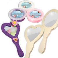 Handspiegel Bastelset, 2 Spiegel mit Foam-Clay Handspiegel Bastelset, 2 Spiegel mit Foam-Clay von Geburtstagsfee