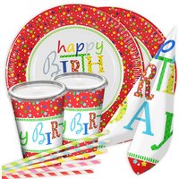 Happy Birthday Basicset für 10 Kids, 70-teilig Happy Birthday Basicset für 10 Kids, 70-teilig von Geburtstagsfee