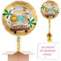 Heliumballon Kindergeburtstag Safari an das Geburtstagskind verschicken Heliumballon Kindergeburtstag Safari an das Geburtstagskind verschicken von Geburtstagsfee