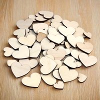 Herz Konfetti aus Holz, Streudeko zur Tischdekoration in Form von Herzen 50 Holz-Herzen im Set von Geburtstagsfee