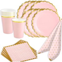Herzlichen Glückwunsch Rosa-Gold Basic Tischdekoset, 32-tlg. Herzlichen Glückwunsch Rosa-Gold Basic Tischdekoset, 32-tlg. von Geburtstagsfee