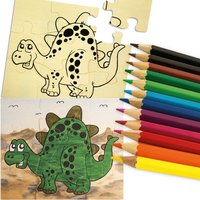 Holzpuzzle Bastelset Dino, 15x17cm Holzpuzzle Bastelset Dino, 15x17cm von Geburtstagsfee