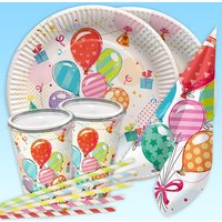 Luftballon Basicset für 10 Kids, 70-teilig Luftballon Basicset für 10 Kids, 70-teilig von Geburtstagsfee