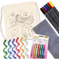 Mermaid Beutel bemalen Set-Größe: Für ein Kind von Geburtstagsfee