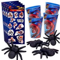 Mitgebselset Spiderman für 8 Spinnenfans, 24 tlg Mitgebselset Spiderman für 8 Spinnenfans, 24 tlg von Geburtstagsfee