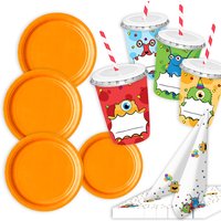 Monsterparty - Basic Set, 54-teilig für bis zu 8 Kids von Geburtstagsfee